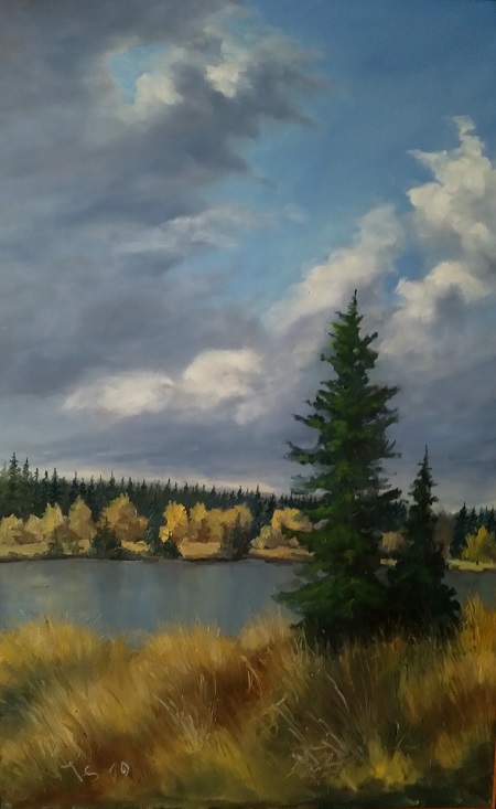 Novodomské rybníky (75x115 cm)